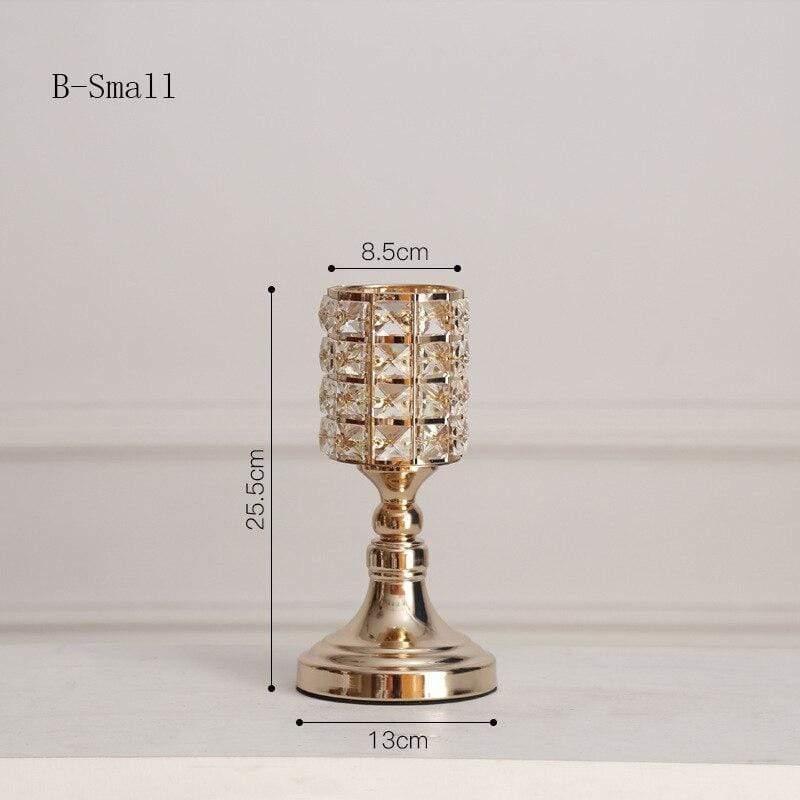 Elegant Vintage Metal Candle Holder Centerpiece