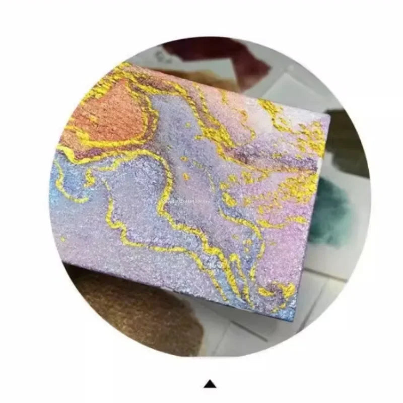 Shimmering Pearl Mineral Pigment Powder for Watercolor Art