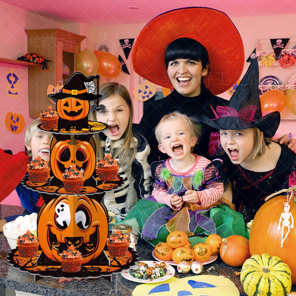 Spooky Halloween Ghoulcake Cupcake Stand Decor