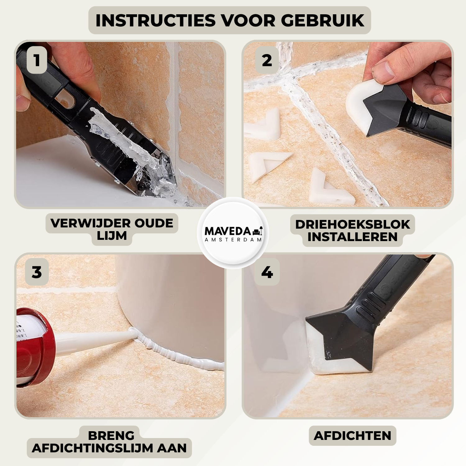 Professional Sealant Removal Kit for Smooth Surface Prep