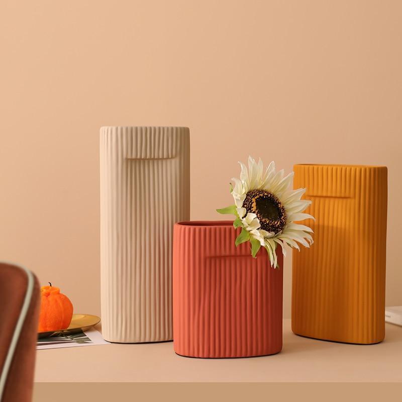 Modern Ceramic Decorative Vases Set
