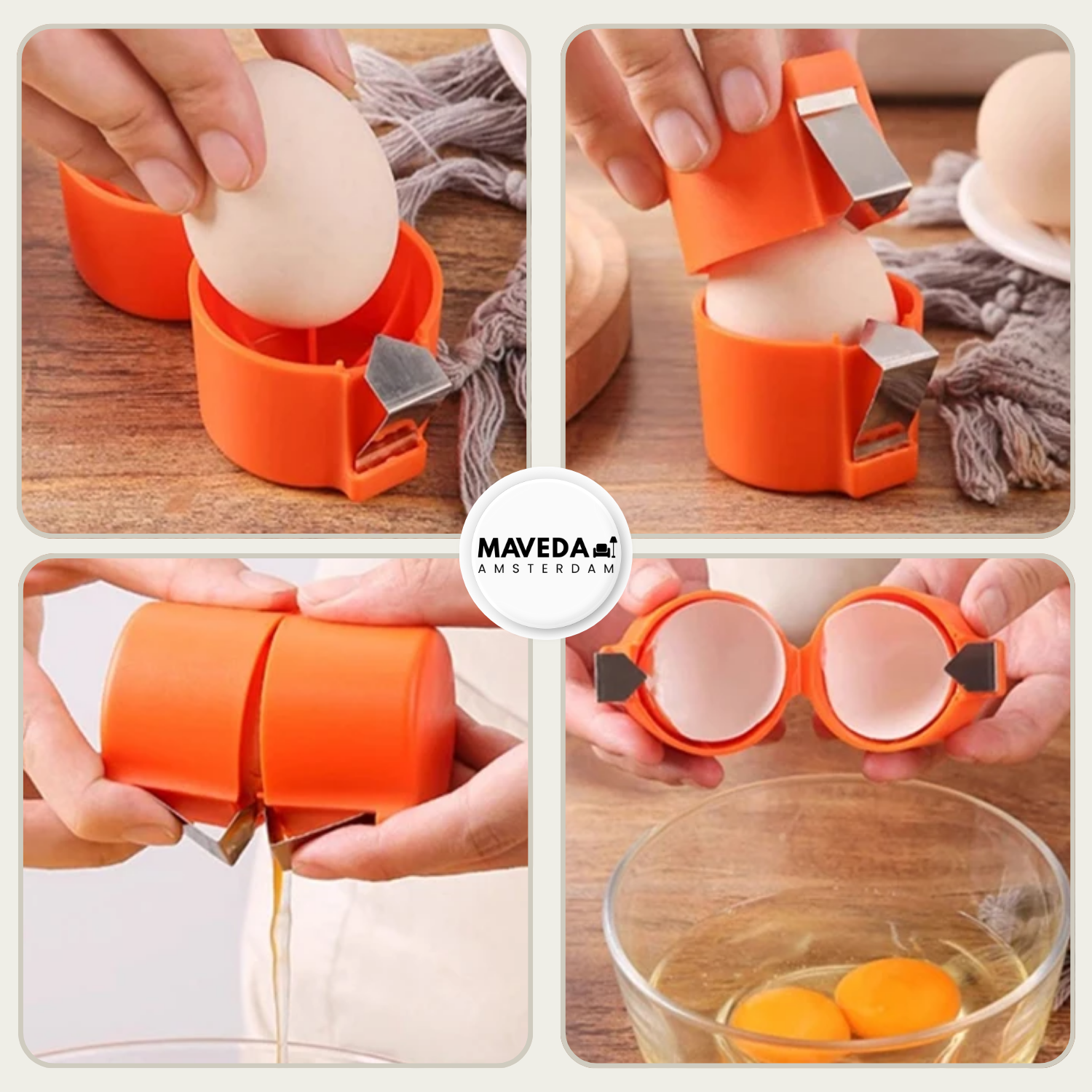Egg Opener and Separator Kitchen Tool Set