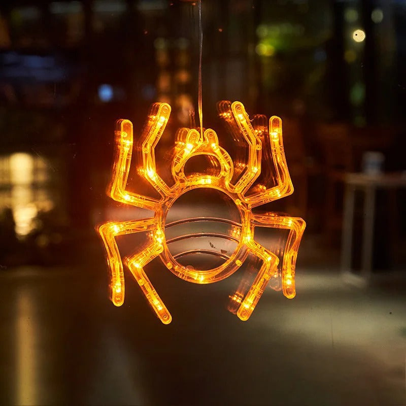 Warm LED Pumpkin Glow Lamp with Suction Cup for Festive Decor