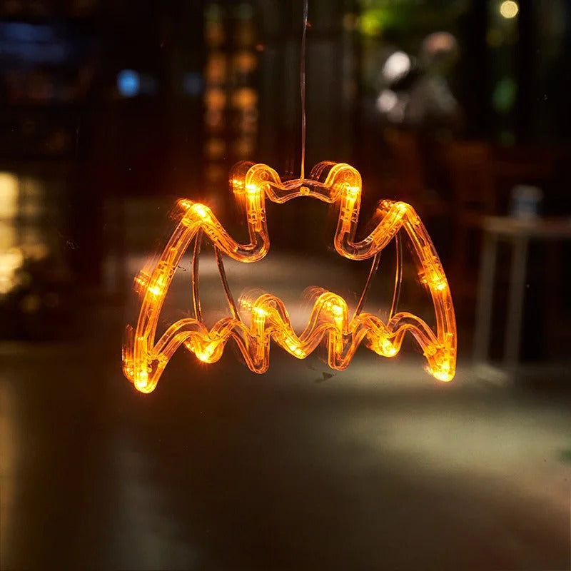 Warm LED Pumpkin Glow Lamp with Suction Cup for Festive Decor