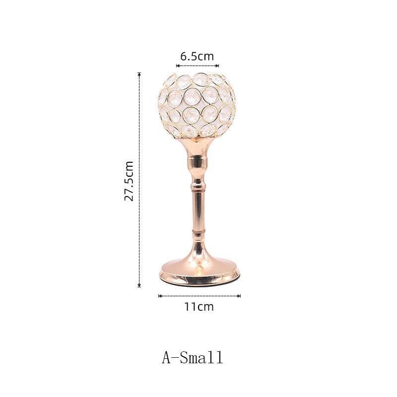 Elegant Vintage Metal Candle Holder Centerpiece