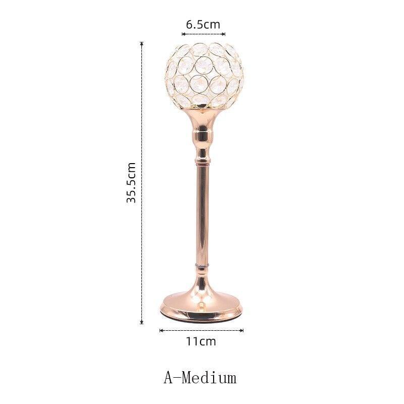 Elegant Vintage Metal Candle Holder Centerpiece