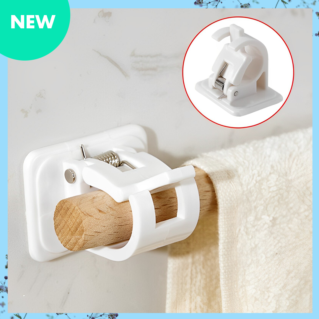Set of Adjustable No-Drill Curtain Holdbacks for Stylish Window Decor