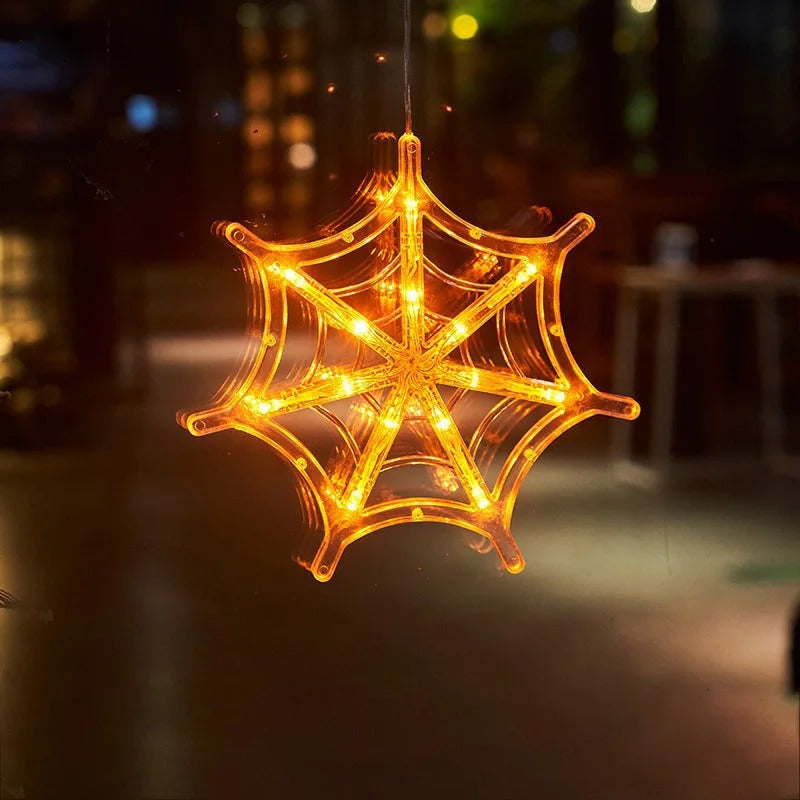 Warm LED Pumpkin Glow Lamp with Suction Cup for Festive Decor