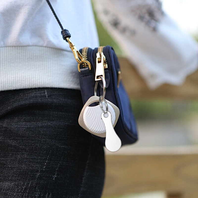 Stainless Steel Shopping Token Keyrings Set