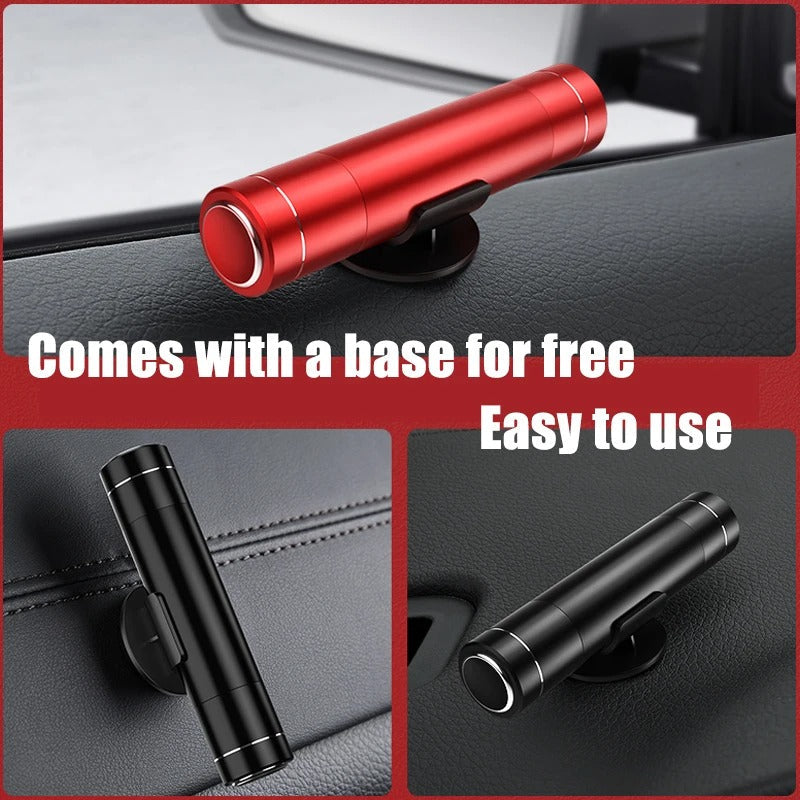 Compact Emergency Car Safety Tool with Glass Breaker and Seatbelt Cutter