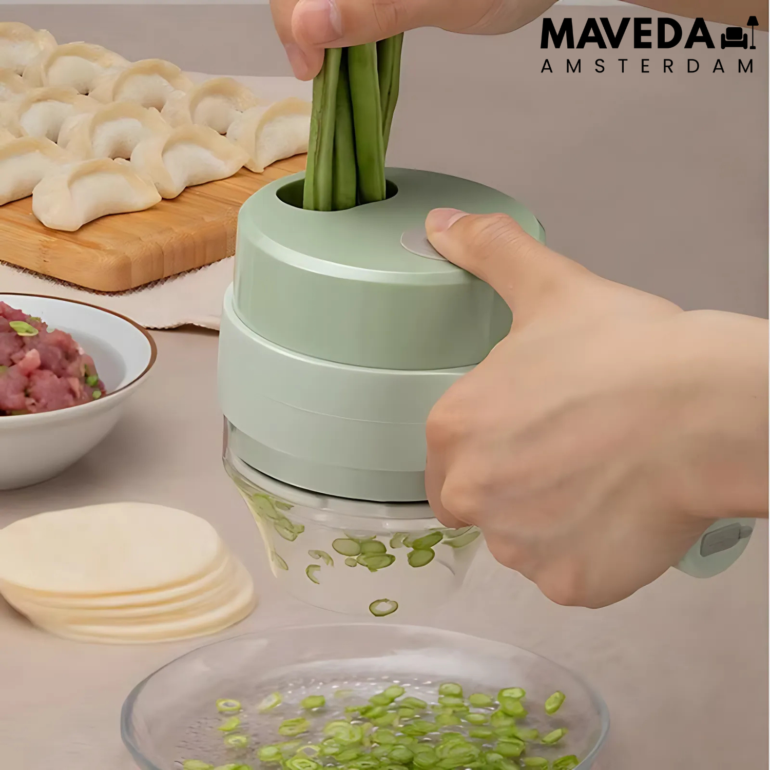 Ergonomic Safety Kitchen Knife with Time-Saving Design