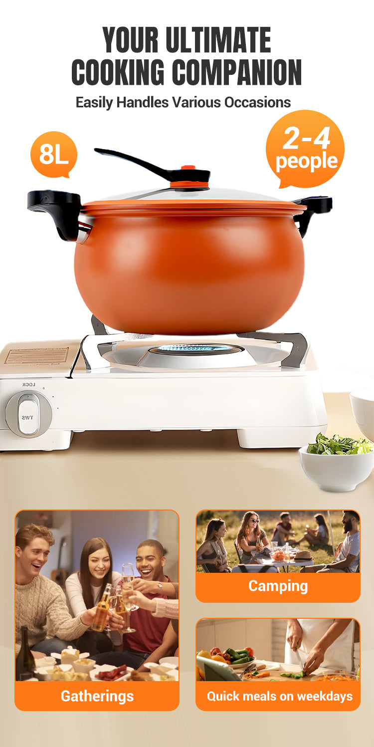 McRib™ Stone Micro Pressure Cooker - Large Capacity Cookware