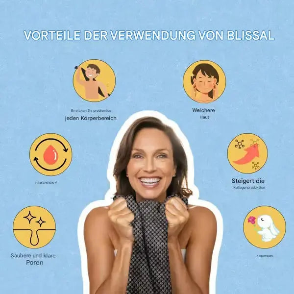 Gentle Exfoliating Shower Towel with Silver Ion Protection