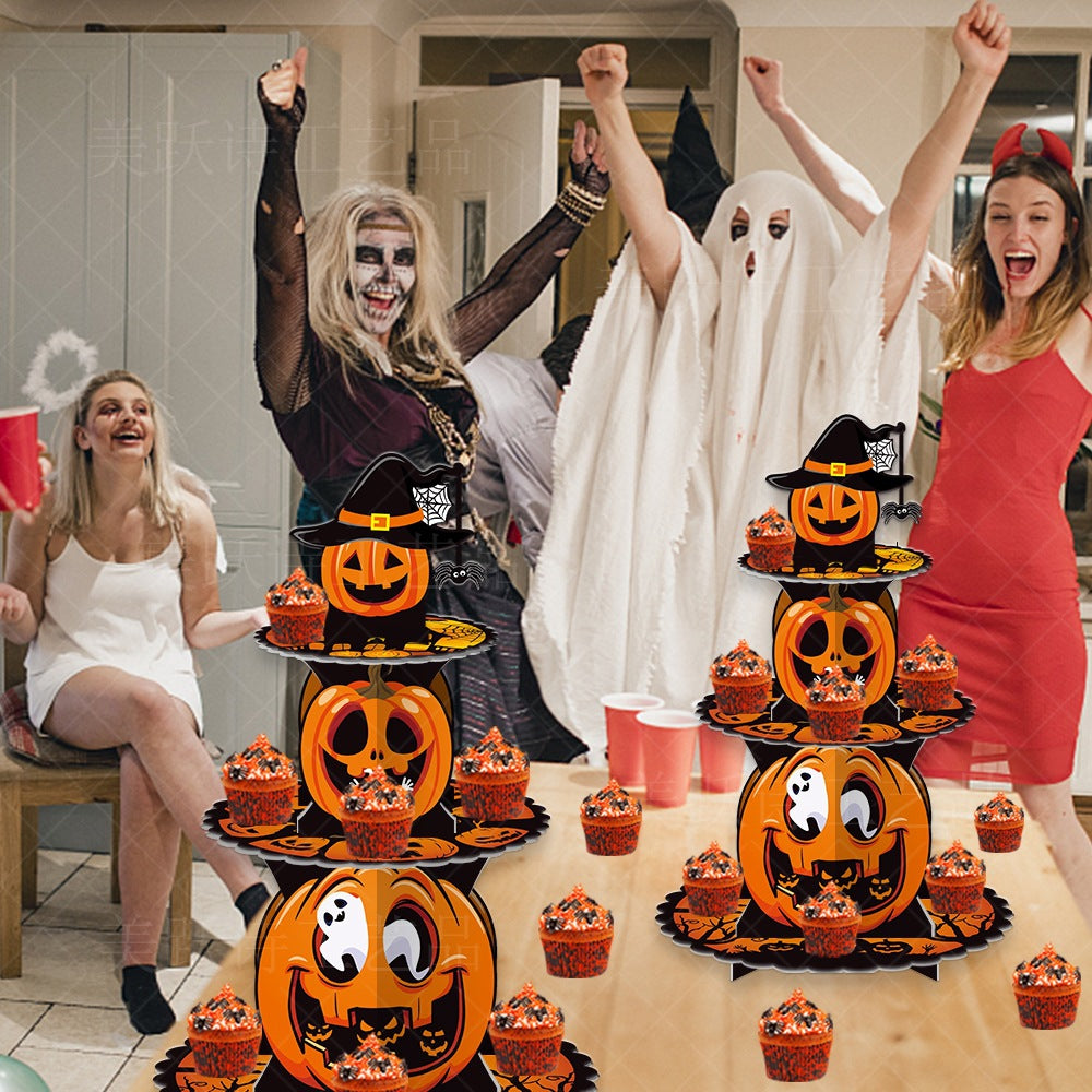 Spooky Halloween Ghoulcake Cupcake Stand Decor