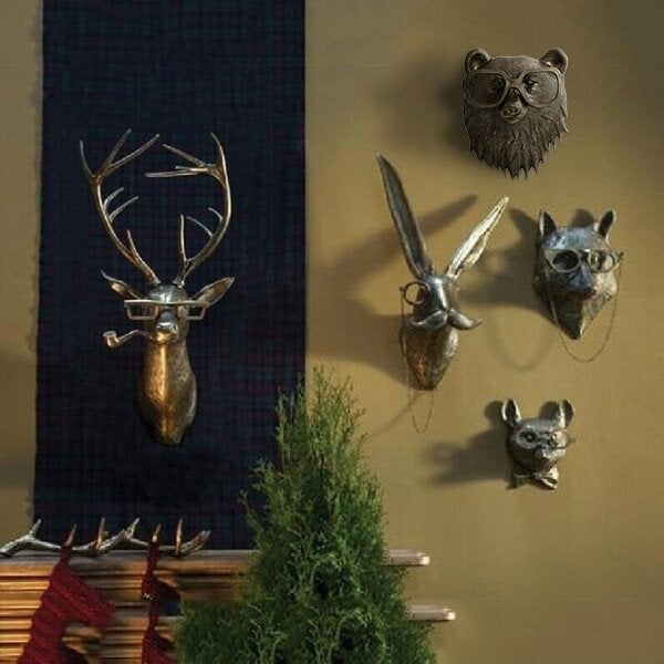 Rustic Deer Wall Mount Decor for Cozy Living Spaces