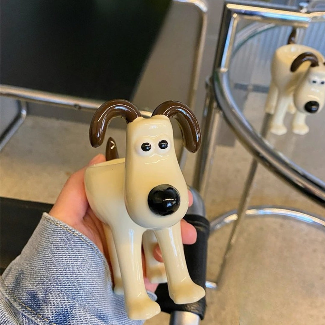 Ceramic Dog-Shaped Egg Holder Decorative Kitchen Organizer