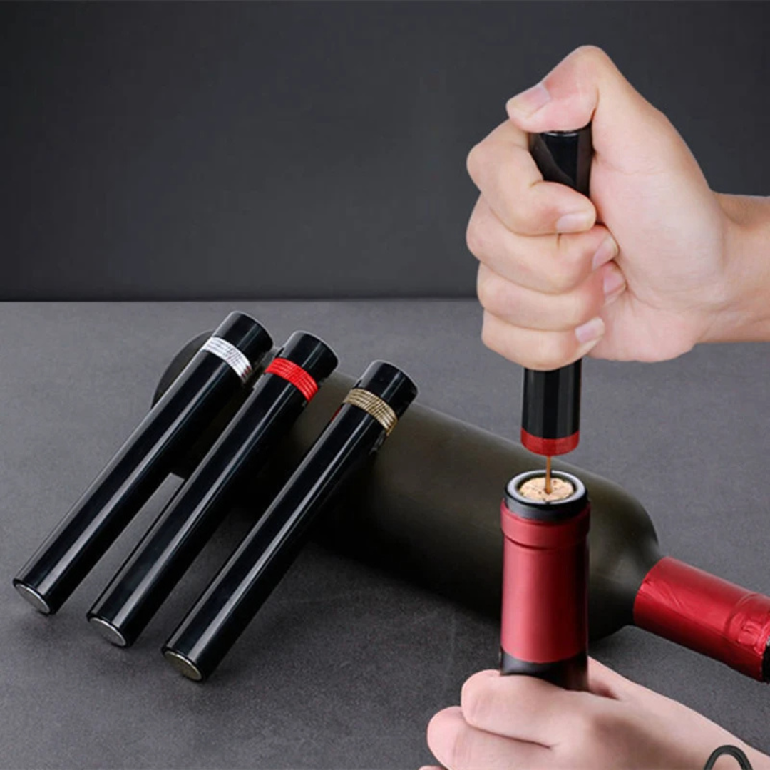 Luxury Air Pressure Wine Opener Elegant Corkscrew for Effortless Pouring