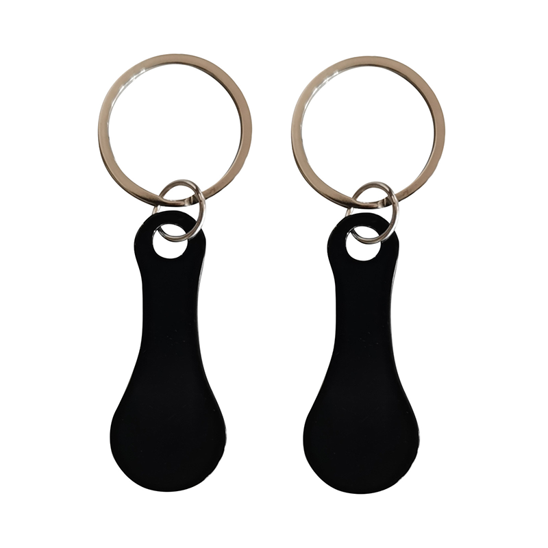 Stainless Steel Shopping Token Keyrings Set