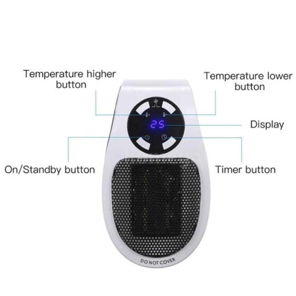 Compact Portable 500W Mini Space Heater for Cozy Warmth