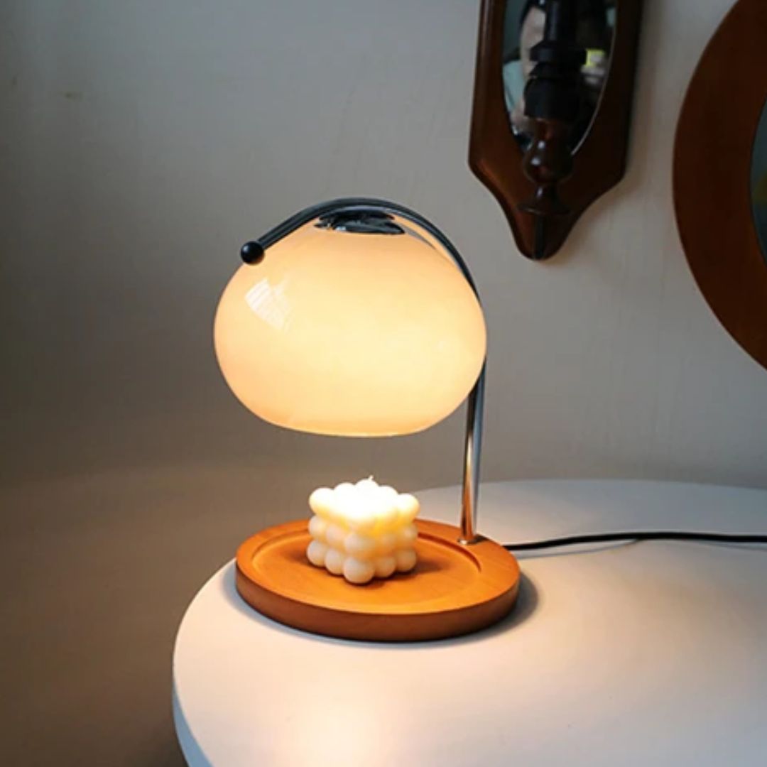 Elegant Retro Glass Table Lamp