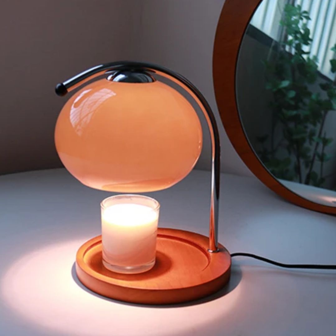 Elegant Retro Glass Table Lamp