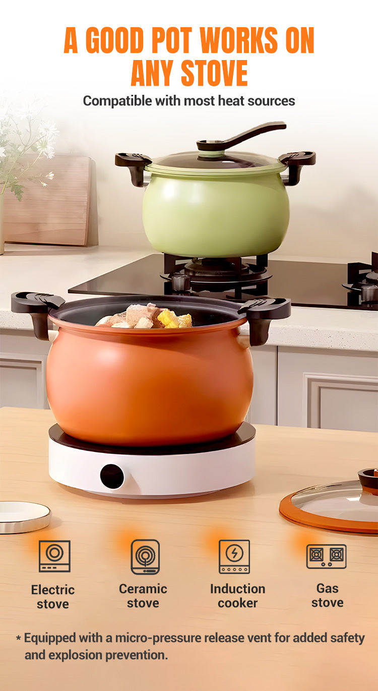 McRib™ Stone Micro Pressure Cooker - Large Capacity Cookware