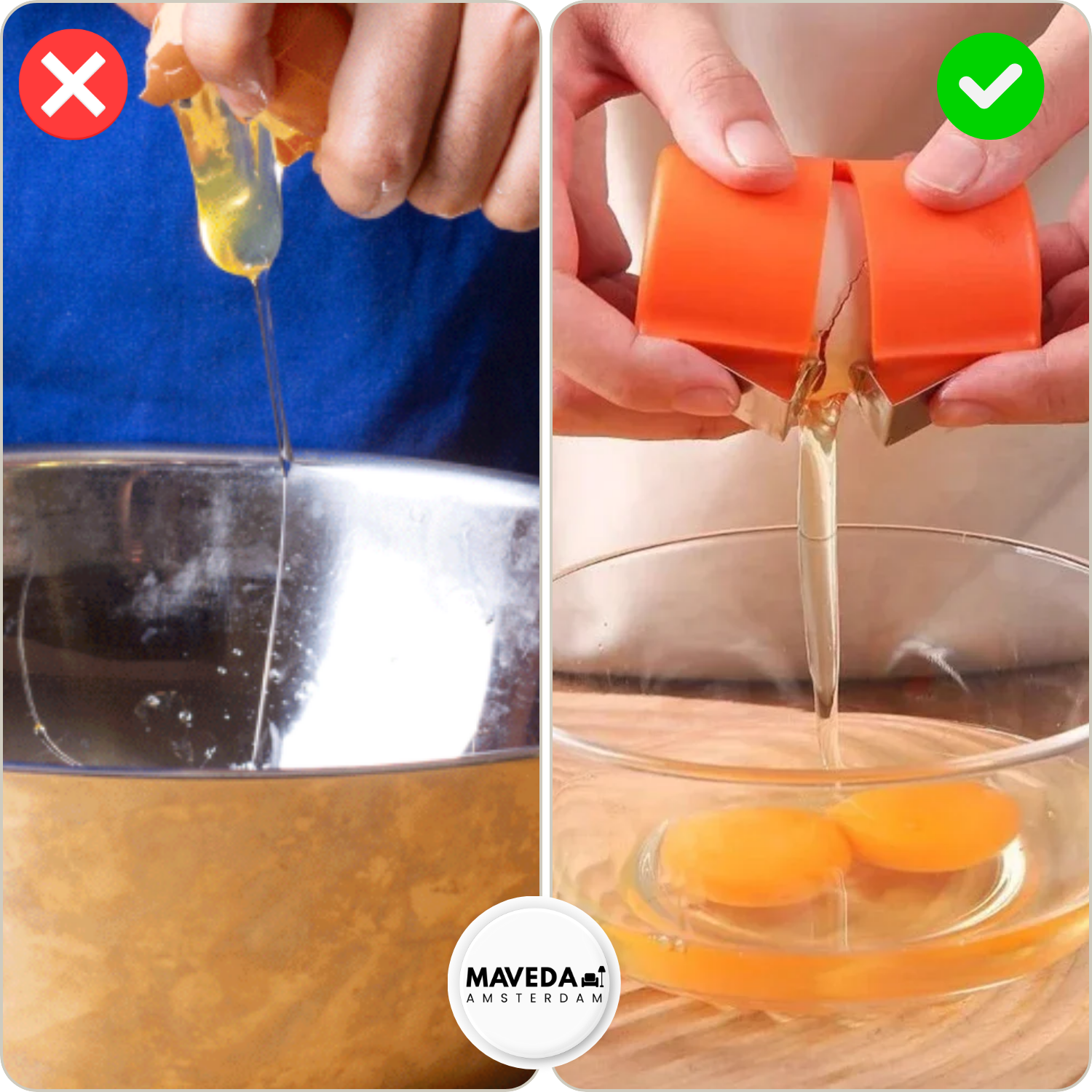 Egg Opener and Separator Kitchen Tool Set