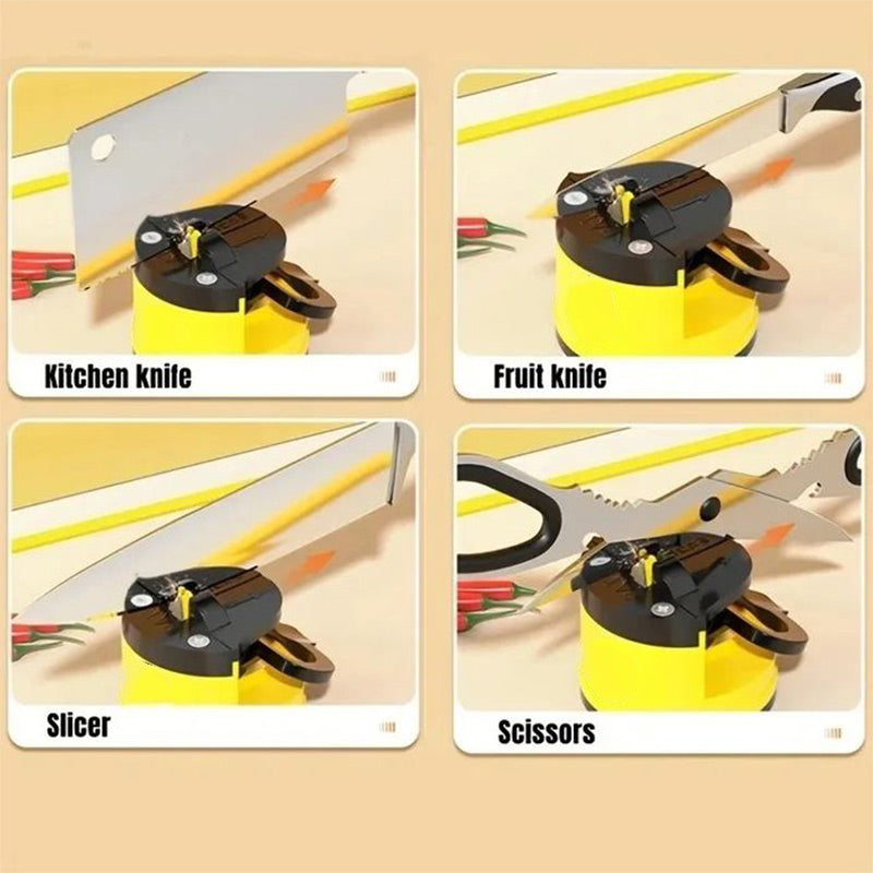 Compact Mini Knife Sharpener with Suction Base for Easy Use